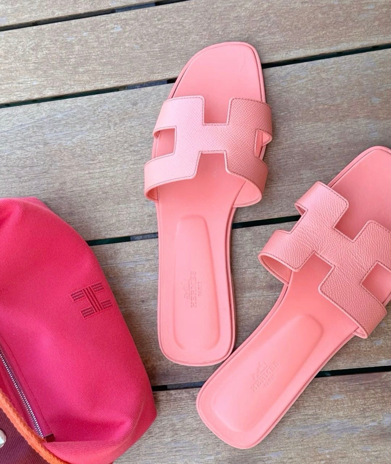 it girl pink coral sandals