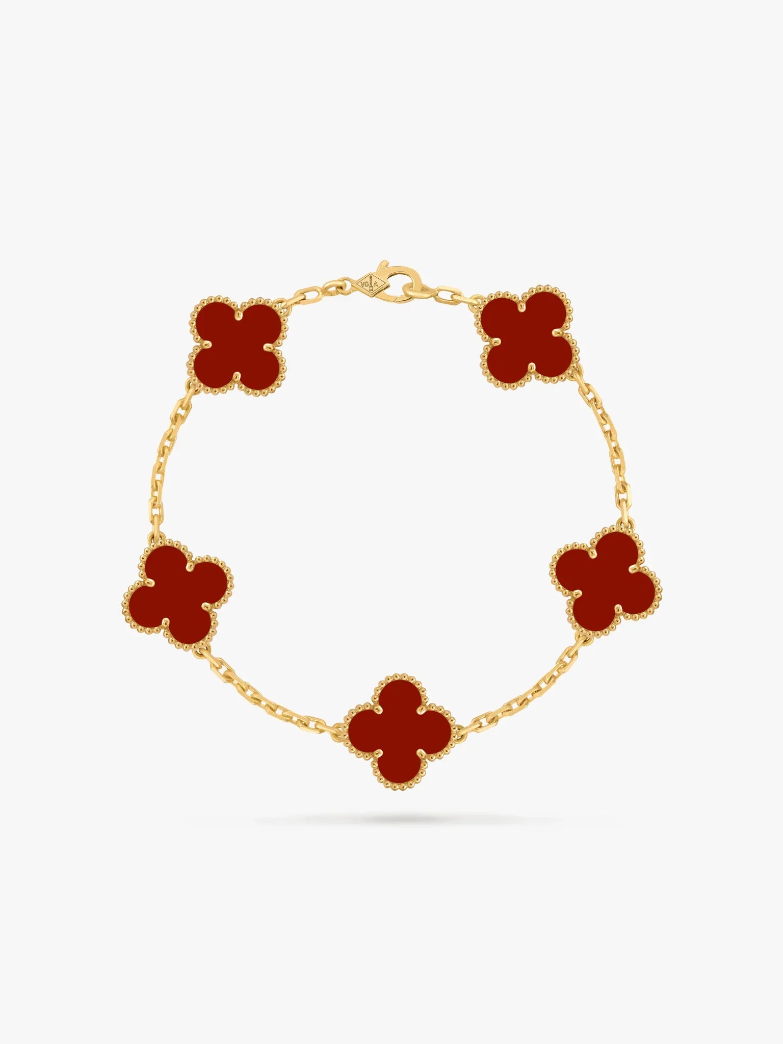 Clover red - Armband