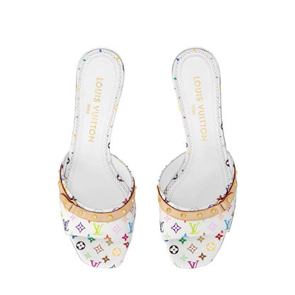 "LV" Kitten Heels