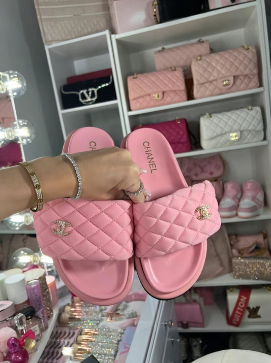 pink sandals