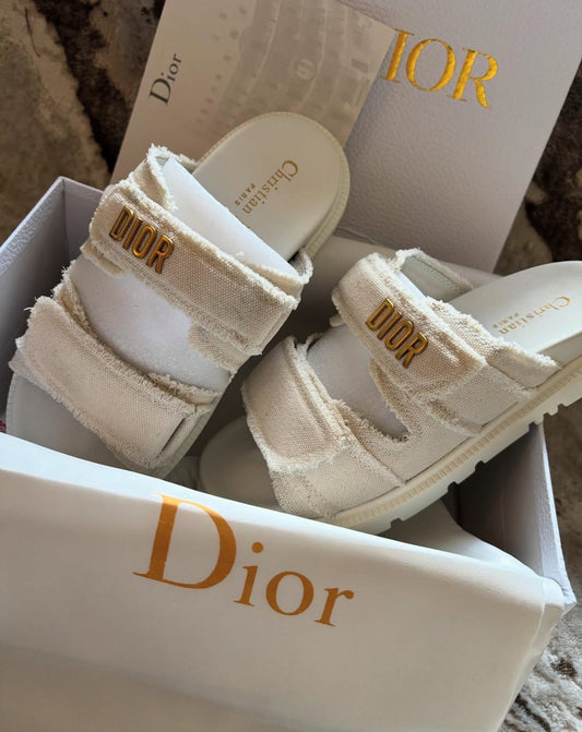 christy sandals white