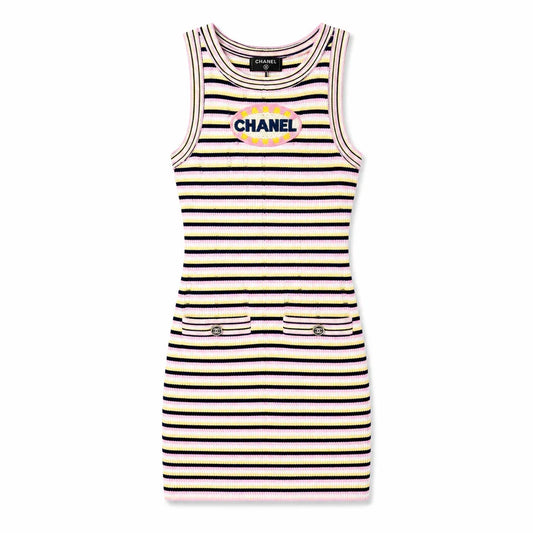 C STRIPES DRESS