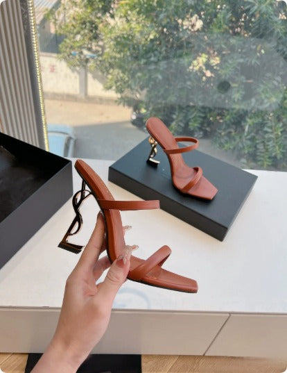 OPYUM SLINGBACK HEELS 8.5cm