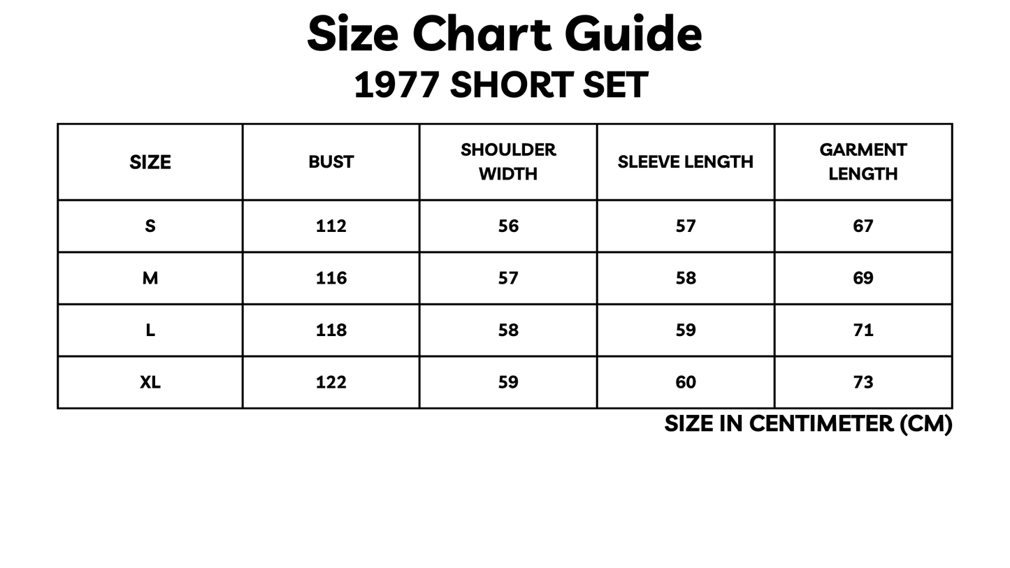 "1977" Short Set