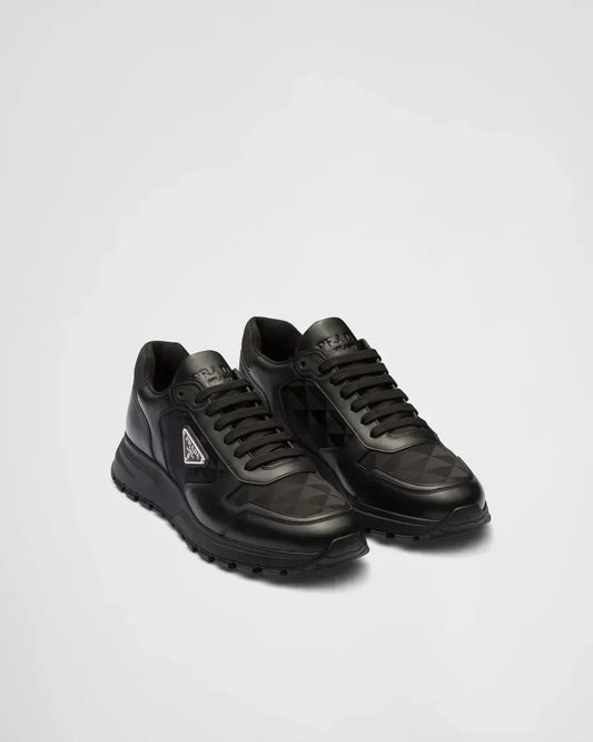 "PRDA" Leder-Nylon Sneaker