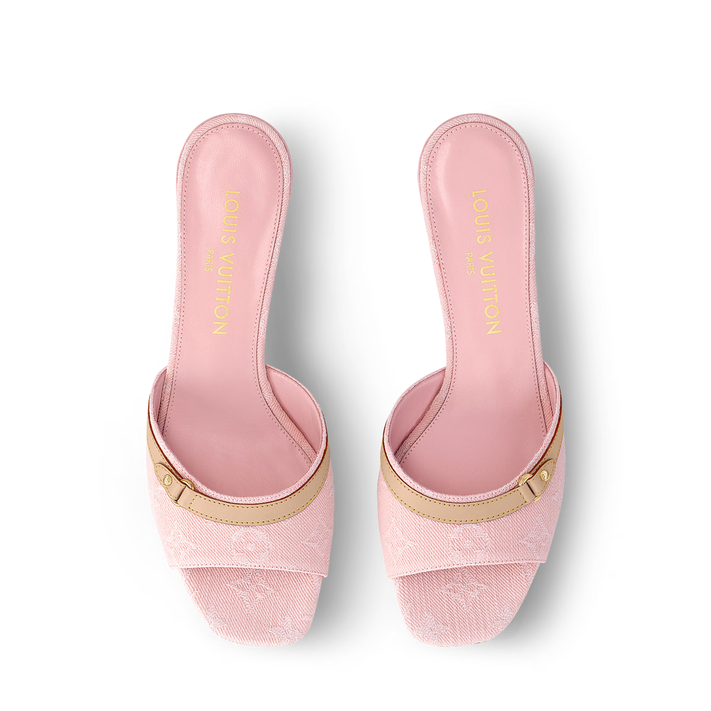 "LV" Kitten Heels