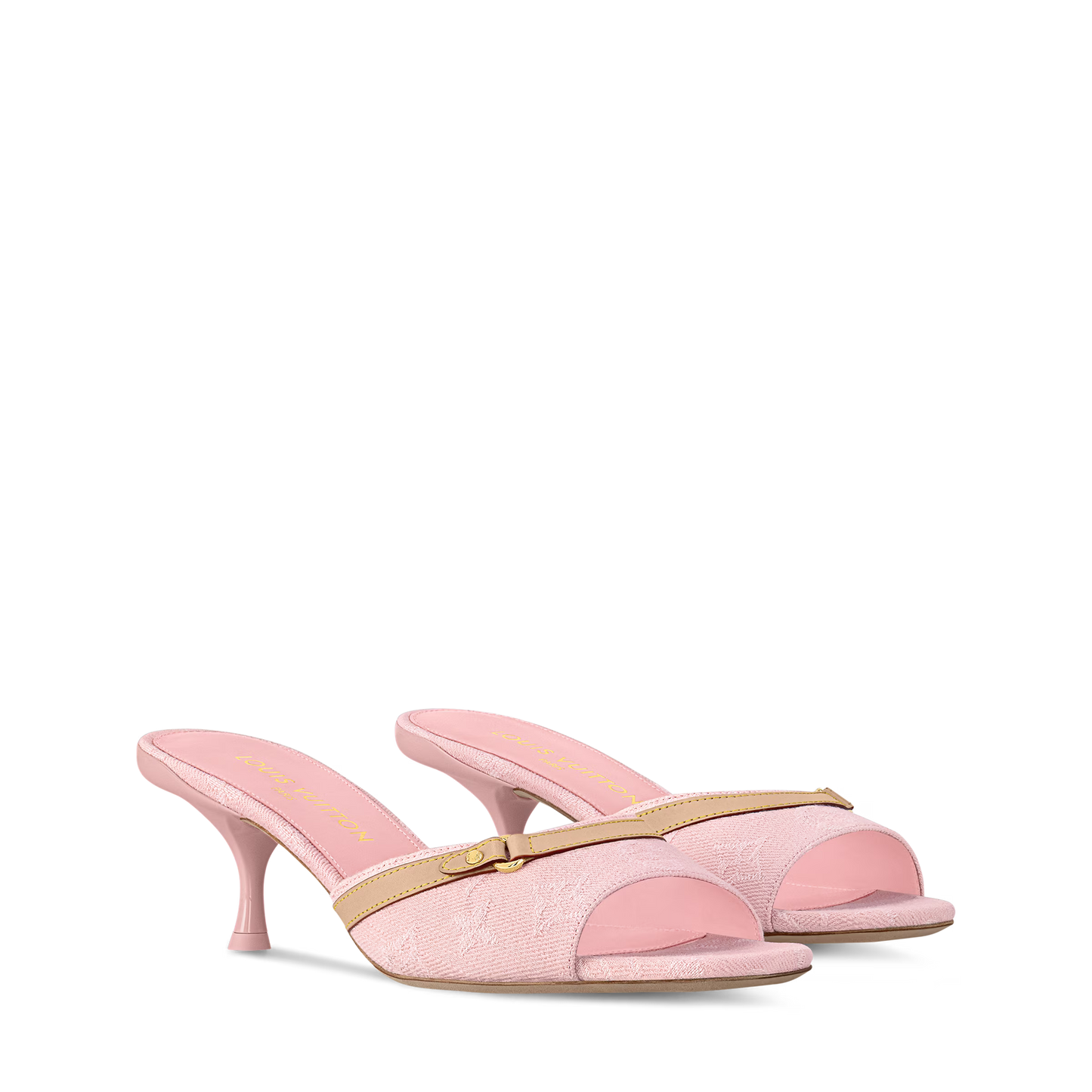 "LV" Kitten Heels