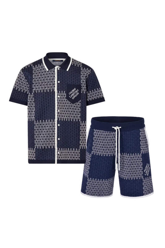 Intarsia Short Set