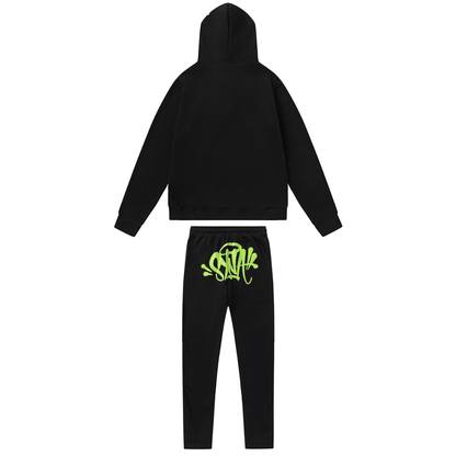 "Syna" Black Green Tracksuit