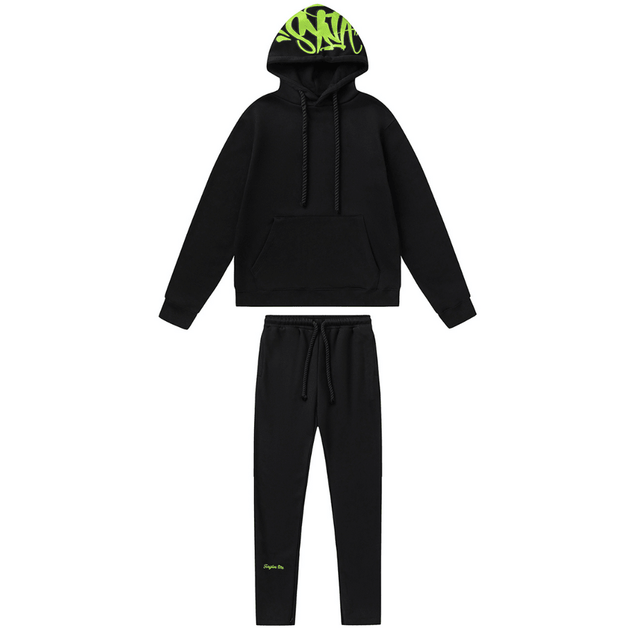 "Syna" Black Green Tracksuit