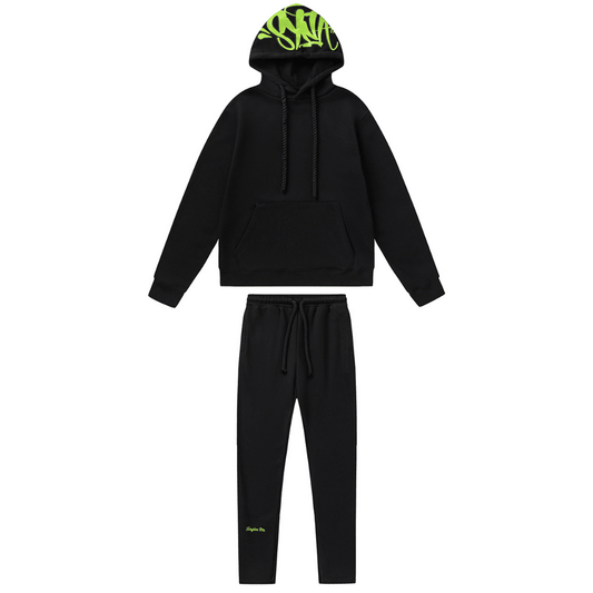 "Syna" Black Green Tracksuit