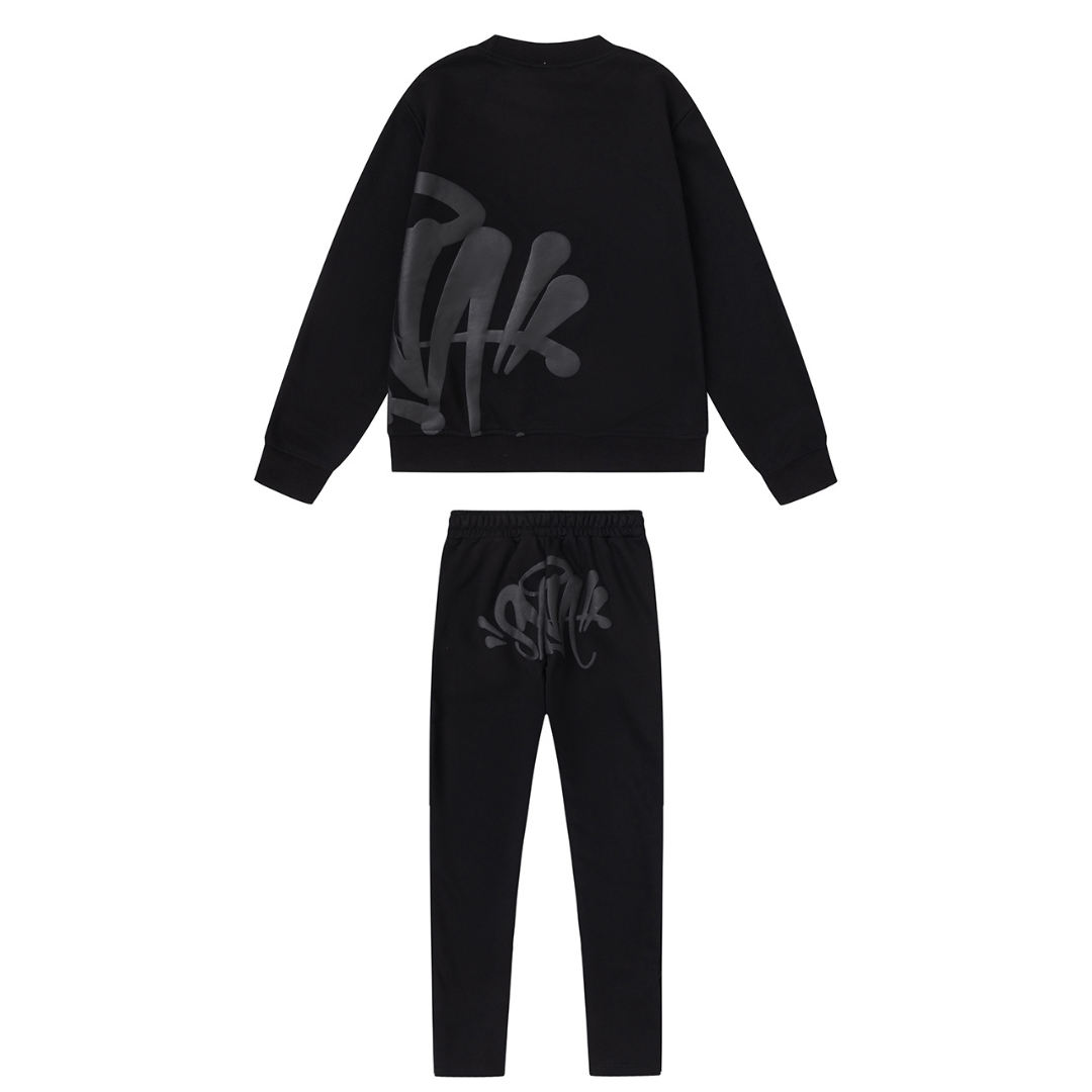 "Syna" Monogram Black Tracksuit