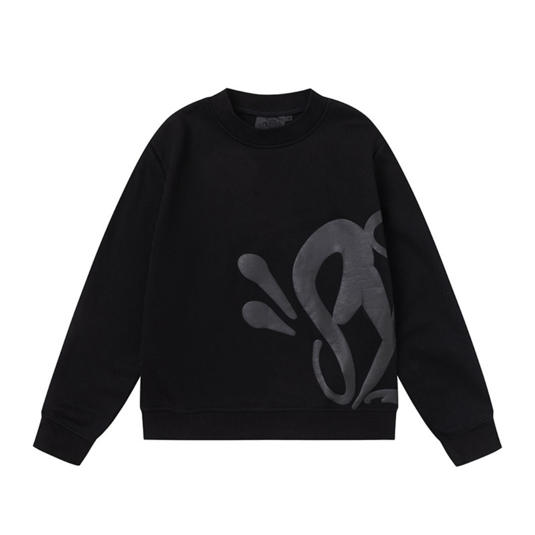 "Syna" Monogram Black Tracksuit