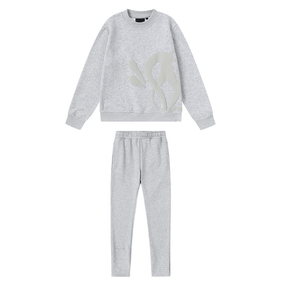 "Syna" Monogram Grey Tracksuit