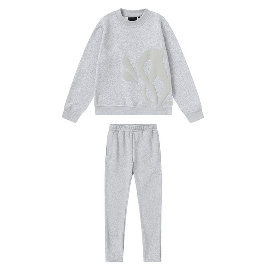 "Syna" Monogram Grey Tracksuit