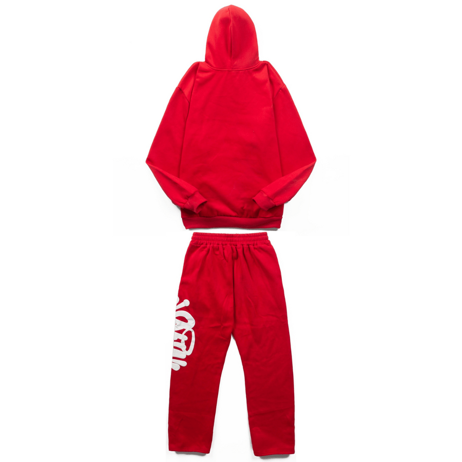 "Syna" Logo Red Tracksuit