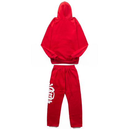 "Syna" Logo Red Tracksuit