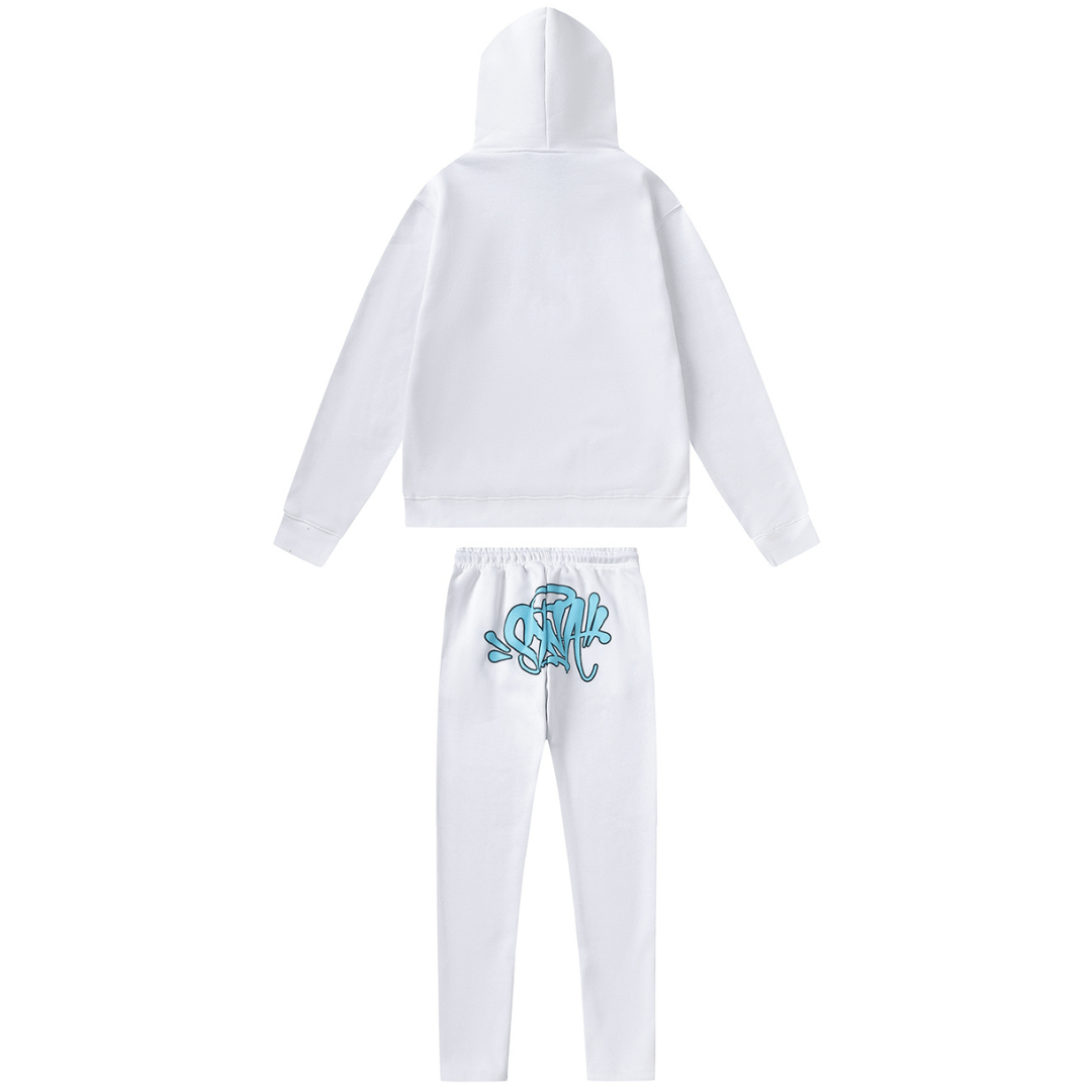 "Syna" White Blue Tracksuit