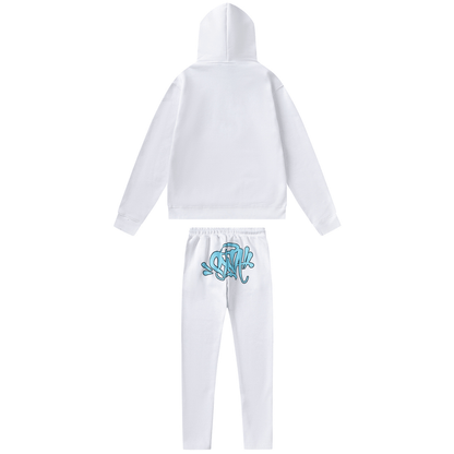 "Syna" White Blue Tracksuit