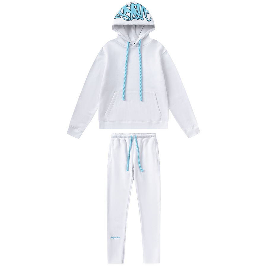 "Syna" White Blue Tracksuit
