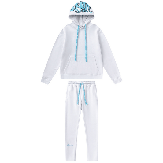 "Syna" White Blue Tracksuit
